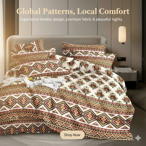 Ensemble de literie de qualité supérieure, taille king size, avec drap plat, drap-housse et taies d'oreiller en microfibre 400TC à rayures imprimées, pour usage hôtelier - Product Image 5