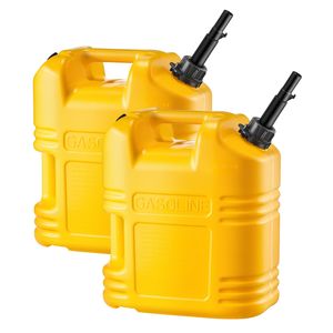 Contenitore Carburante Portatile da 5 Galloni con Scala Graduata, Serbatoio Benzina Sicuro Anti-Perdita, Beccuccio con Portata Massima 15 L/min, Design Piatto e Fluido per Settore Automobilistico - Product Image 1