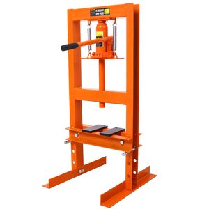 Pressa Idraulica da 6 Tonnellate con Tavolo di Lavoro Regolabile, Pressa da Officina a Telaio H con Piano di Lavoro per Uso in Garage - Product Image 4