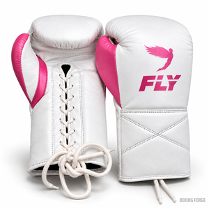 Guantes de Boxeo de Cuero Blancos Económicos con Cordones, Protección Completa para los Dedos, Equipo de Entrenamiento para Adultos Unisex - Product Image 4