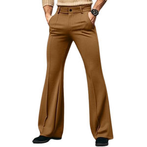 กางเกงขาบานสำหรับผู้ชายทันสมัยผ้าคอตตอนเนื้อนุ่มสบายระบายอากาศได้ดีสำหรับใส่ทั้งวัน - Product Image 2