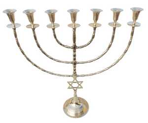 Candelabro Menorah GlowElite con Base de Estrella de David para Actividades Religiosas - Product Image 4