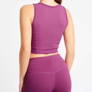 Ensemble de leggings et soutien-gorge de yoga sans couture, écologique, grande taille, soutien élevé, respirant, séchage rapide, vêtements de sport pour femmes, fitness - Product Image 4