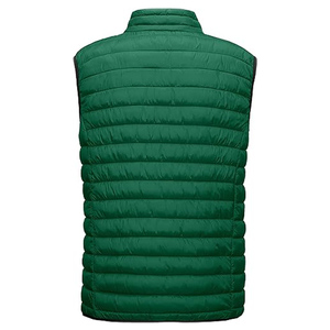 High Quality Casual Winter Puffer Jacket Vest Solid Washed Woolen Breathable Zipper <b>Quilted</b> Detail Windproof Outer Wear - Product Image 2