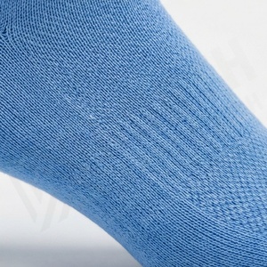Crew <b>Socks</b> Solid Blue 100% Cotton Breathable Knitted for Daily Casual Wear Adults Summer Standard Thickness - Product Image 5