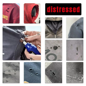 Camisetas DTG con Logotipo Personalizado, Estilo Streetwear, Tejido Grueso, Lavado Ácido, 100% Algodón, Impresión Digital, Corte Holgado para Hombre - Product Image 6