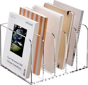 Home magazine candy office literature holder acrylic print holder transparent organizer stand modern acrylic decor magazine - Product Image 1