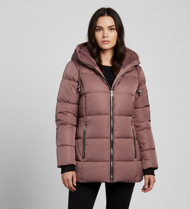 Abrigo de Invierno de Lujo para Mujer, Grueso y Cálido, con Cuello de Piel de Zorro Natural, Chaqueta Ligera de Plumón de Pato, Parka de Piel Auténtica - Product Image 1