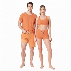 Double <b>Layer</b> Men's Printed Running Shorts for Summer Workout Gym Sportswear Private Label Athletic Fitness Short - Product Image 2