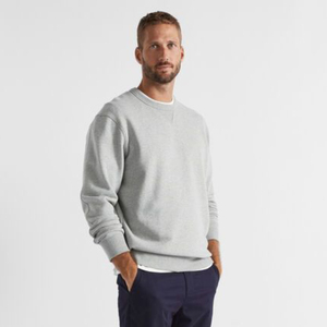 Men's Crew Neck Pullover Sweatshirt Forest green and effortlessly classic Regular Fit—your cozy <b>crewneck</b> for everyday comfort. - Product Image 4