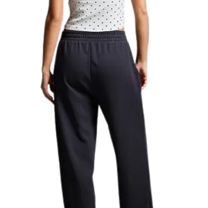 Pantalones anchos personalizados para mujer con cintura elástica y cordón, ajuste relajado, bolsillos laterales, largo completo, dobladillo abierto, venta al por mayor, OEM, ODM, moda - Product Image 3