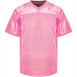 Maillot de rugby personnalisé en maille 100 % polyester 140 GSM, respirant, à séchage rapide, anti-humidité, grande taille, à manches courtes et col en V, vente en gros - Product Image 2