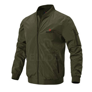 BELLDUN INDUSTRIES Customized Color Men's Winter Bomber Jacket-Windproof Quick Dry & Breathable <b>Fleece</b> Fabric - Product Image 5