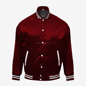 Polyester Satin Varsity Jackets NFL Varsity Jacket Letterman Baseball Button up BASEBALL Jacket Team Name logo par Elegant Sports - Product Image 1