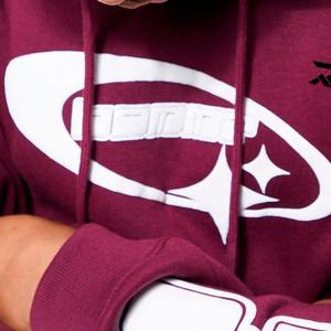 เสื้อฮู้ดผ้าฝ้ายมีสายรัดทำจากวัสดุคุณภาพดีพร้อมการพิมพ์คุณภาพเยี่ยม - Product Image 6