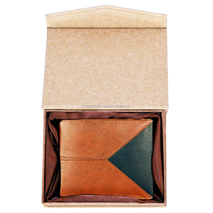 กระเป๋าสตางค์หนังแบบบางสำหรับผู้ชายดีไซน์มินิมอลลิสต์ RFID กระเป๋าใส่บัตรโลโก้ตามสั่งสำหรับผู้ชายพร้อมกล่องของขวัญ - Product Image 2