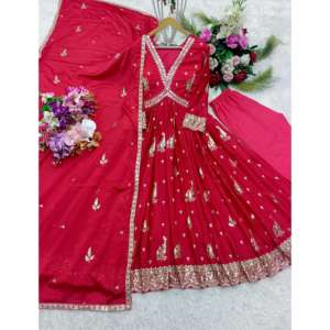 Aliya-Vestido de mujer de diseñador cortado con elegante Pent y hermoso conjunto Dupatta - Product Image 5