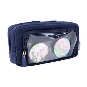 Estuche de Lápices de Nailon Personalizable con Ventana Transparente para Almacenamiento de Artículos de Papelería, Diseño Multifuncional para la Escuela y la Oficina - Product Image 1