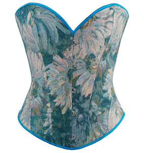 Corsé Vintage para Mujer, Top Corto Estilo Renacentista con Estampado de Pintura al Óleo, Faja Moldeadora de Abdomen, Body Shaper Sexy de Ajuste Delgado, Diseño Personalizado - Product Image 1