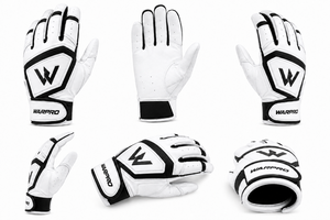 Guantes de Bateo de Béisbol Personalizados con Logotipo, Palma de Cuero Duradera, Agarre Antideslizante, Guantes de Entrenamiento de Béisbol para Adultos y Jóvenes - Product Image 5