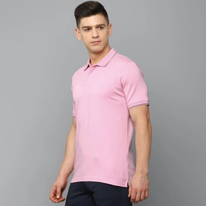 High Quality Men's Pink Short Sleeve Polo <b>Shirt</b> Solid Color Casual Knitted Fit Hot Selling Product Cheep Price - Product Image 3