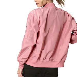 Blouson Bomber Classique Femme Tendance Décontracté Léger Style Aviateur Logo Personnalisé OEM ODM Fabricant Grossiste - Product Image 2