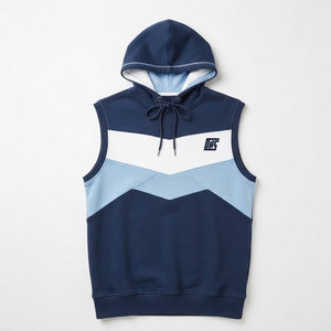 Training <b>Men</b> <b>Sleeveless</b> Hoodies Custom Lightweight Hooded <b>Pullover</b> For Gym Fitness Running Outdoor Workout Sportswear - Product Image 1