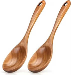 Stylish Wooden Salad Serving Set Spoon Fork Collection for Fruit <b>Pasta</b> and Salad Serving - Product Image 3