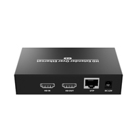 HOOMC Nuevo Extensor HDMI sobre Ethernet DT266 con Audio Estéreo y Extensión USB, 150m, Extensor HDMI sobre IP