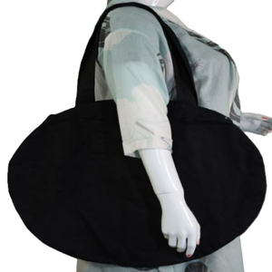 Bolsa de Mano Ecológica Reutilizable para Mujer, 100% Algodón, con Cierre de Cremallera, Asa Larga, Logotipo Personalizado Impreso, MOQ Bajo, Patrón de Letras - Product Image 1