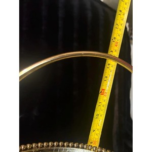 Two Tier Metal <b>Cake</b> <b>Stand</b> With Beaded Edge Handmade Gold Finish Multi Layer Serving Tray For Dessert Display - Product Image 3