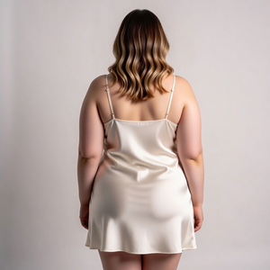 Vestido de Noche Corto de Satén para Mujer, Estilo Holgado y con Hombros Descubiertos, para Primavera - Product Image 3