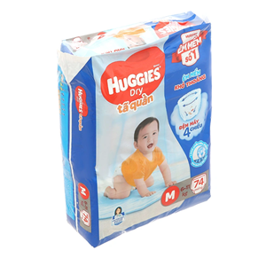 Huggies Dry Pants Diapers Taille M 74 pièces Culottes d'apprentissage pour bébé Douces Respirantes Protection anti-fuites Ceinture élastique Absorption rapide - Product Image 5