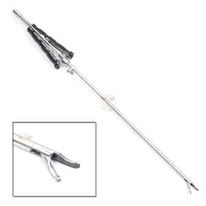 Portaagujas MIS Curvo con Bloqueo, Mordazas de Carburo de Tungsteno, Eje de 3mm, Longitud de Trabajo de 17cm, Longitud Total de 30cm - Instrumentos Qorvex - Product Image 1