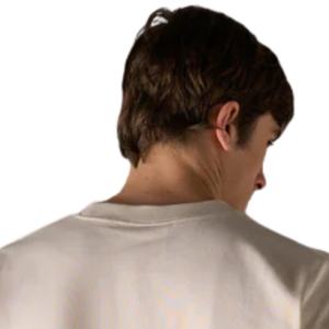 T-shirt en coton surdimensionné pour homme, logo minimaliste sur la poitrine, streetwear, manches courtes, tee-shirt décontracté, mode, vente en gros, fabricant OEM - Product Image 5