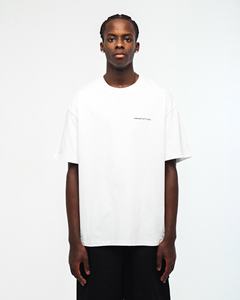 Camiseta Blanca Extra Grande para Hombre, Manga Corta, Cuello Redondo, Algodón Jersey, Estilo Casual Urbano, Logotipo Estampado en la Parte Delantera - Product Image 1
