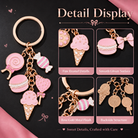 Llavero de Caramelo Personalizado OEM ODM con Detalles Decorativos, Forma, Color, Logotipo y Empaque Personalizados