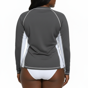 Vente en gros de chemises de compression personnalisées pour femmes, à manches longues, imprimées par sublimation, OEM - Product Image 2