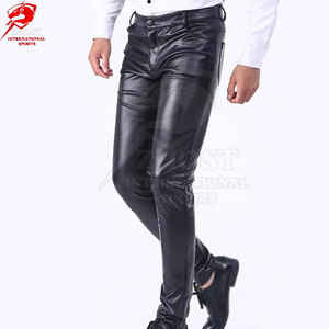 High Quality <b>Leather</b> <b>Pants</b> Durable Genuine <b>Leather</b> Comfortable Fit Classic For Travel Outdoor Casual Wears For <b>Men</b> - Product Image 4