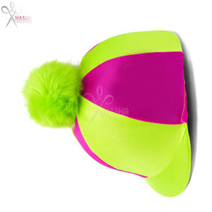 หมวกขี่ม้าสแตนเลสสตีลรูปหัวใจสีชมพูสดแบบกำหนดเองได้ ใช้ซ้ำได้ มีสไตล์ สำหรับวันแข่งม้า - Product Image 4