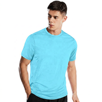 T-shirt vert à manches courtes et col en V pour homme, coupe classique, séchage rapide, 100 % polyester tissé, anti-plis numérique, vêtement de sport décontracté