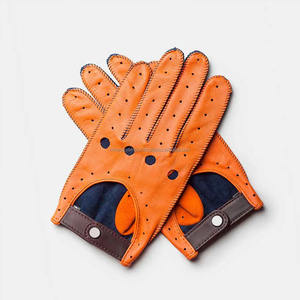 ถุงมือหนังทำงานออกแบบโลโก้ของคุณเองคุณสมบัติด้านความปลอดภัยทนต่อการฉีกขาดระบายอากาศปรับแต่งได้พิมพ์โลโก้สี - Product Image 2