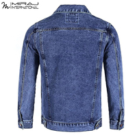 Chaquetas de invierno casuales de mezclilla para hombre, de algodón de alta calidad, en color negro, estilo moderno, nuevo, de primera calidad, personalizadas por OEM.