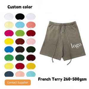 Pantalones Cortos Personalizados de Felpa 100% Algodón con Cordón en la Cintura, Fabricante OEM ODM, Tela Suave Premium, Producción al por Mayor con Marca Privada - Product Image 3