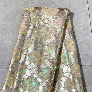 Tela de encaje bordado africano, tela de organza, malla de lentejuelas, textil para vestidos de moda, abastecimiento, exportación, comercio, comprador, EE. UU. - Product Image 5