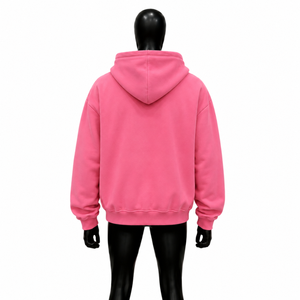 เสื้อฮู้ดกราฟิกพิมพ์ลาย Pink Art Never Comes To An End ทรงโอเวอร์ไซส์ สไตล์สตรีทแวร์ เสื้อสเวตเชิ้ตแบบสวม Unisex แฟชั่นลำลอง เสื้อฮู้ดลำลอง - Product Image 2