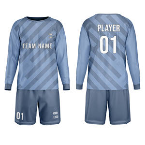 Uniforme de Portero de Fútbol Personalizado, Conjunto de Fútbol Premium, 100% Poliéster Sublimado, Cuello Redondo, Franja Diagonal, Corte Regular - Product Image 1