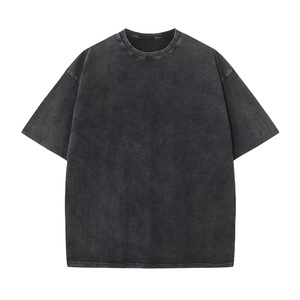 T-shirt Homme Oversize Délavé à l'Acide 100% Coton Impression Logo Personnalisé Coupe Slim Coupe Décontractée T-shirt Homme Oversize Délavé à l'Acide Personnalisé - Product Image 2