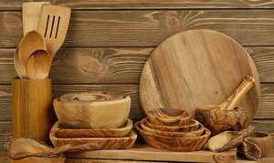 Ensemble d'ustensiles de cuisine en bois de vente chaude - Product Image 2