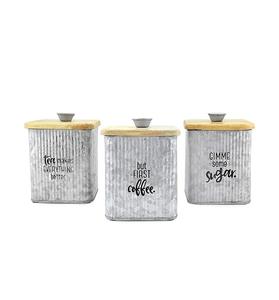 Reliable Manufacturer galvanized And Glass kitchen storage <b>container</b> suitable for food storage including <b>flour</b> rice and cereals - Product Image 2